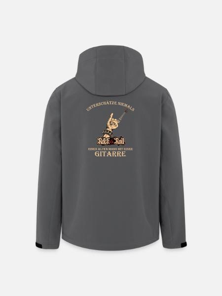Gitarre, Gitarrenspieler - Rocker Geschenk - Recycelte Männer Softshell-Jacke von Stanley/Stella - Anthrazit