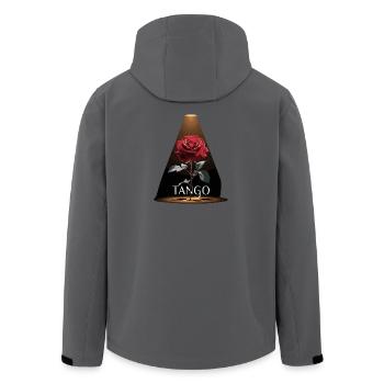 Experience Tango Rose in the spotlight - Men’s Recycled Softshell Jacket by Stanley/Stella - anthracite - Back - AI Model Male 185 light (185cm)