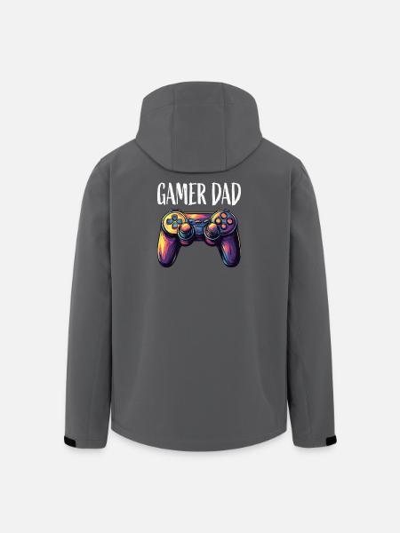 Gamer Dad Controller Neon - Men’s Recycled Softshell Jacket by Stanley/Stella - anthracite