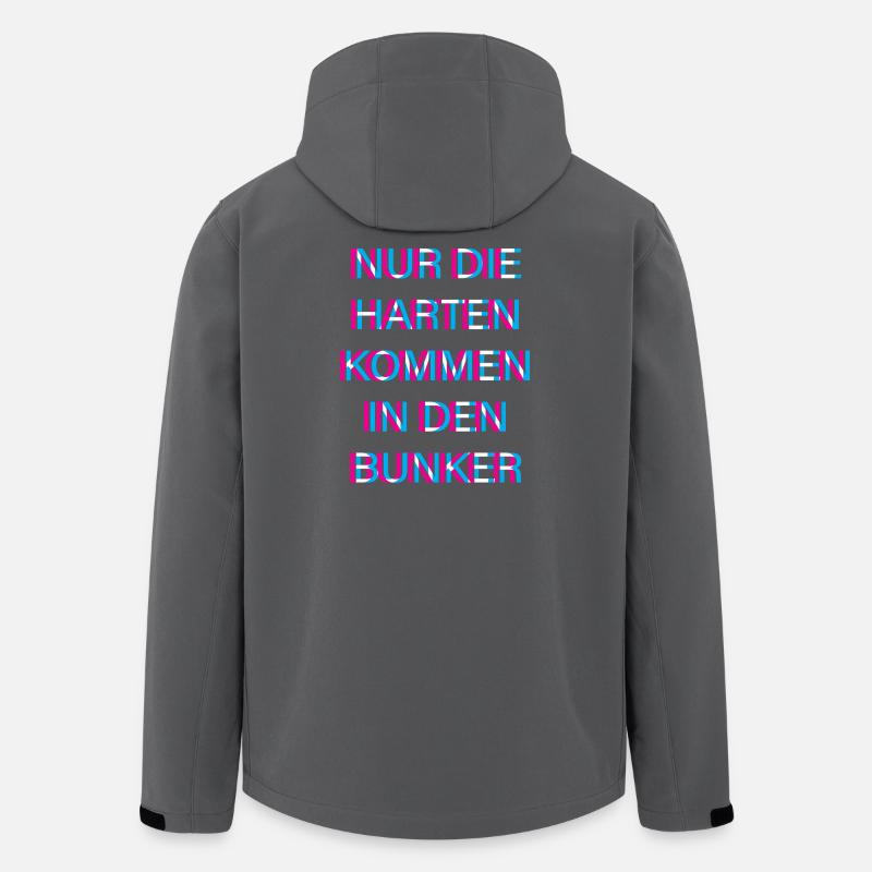 Hardtekk Tekk - Recycelte Männer Softshell-Jacke von Stanley/Stella - Anthrazit
