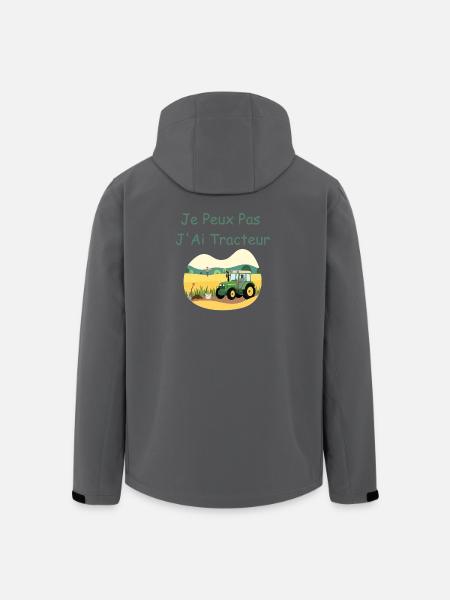 Ich kann nicht, ich habe einen Traktor - Recycelte Männer Softshell-Jacke von Stanley/Stella - Anthrazit