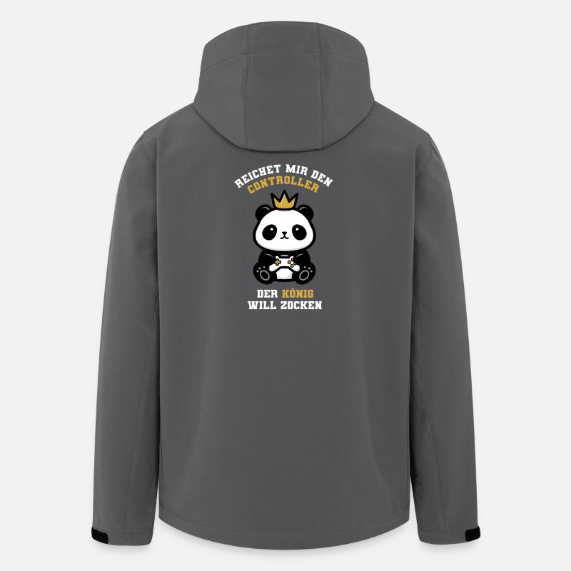 König der Zocker - Recycelte Männer Softshell-Jacke von Stanley/Stella - Anthrazit