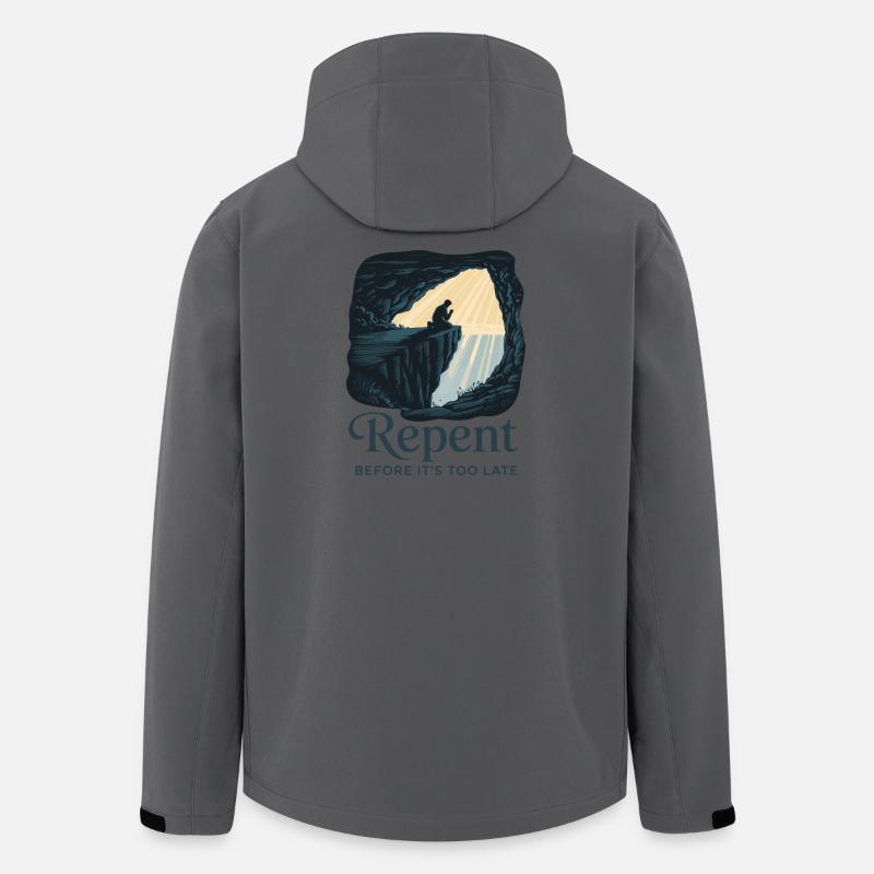 Repent Before It's Too Late - Men’s Recycled Softshell Jacket by Stanley/Stella - anthracite