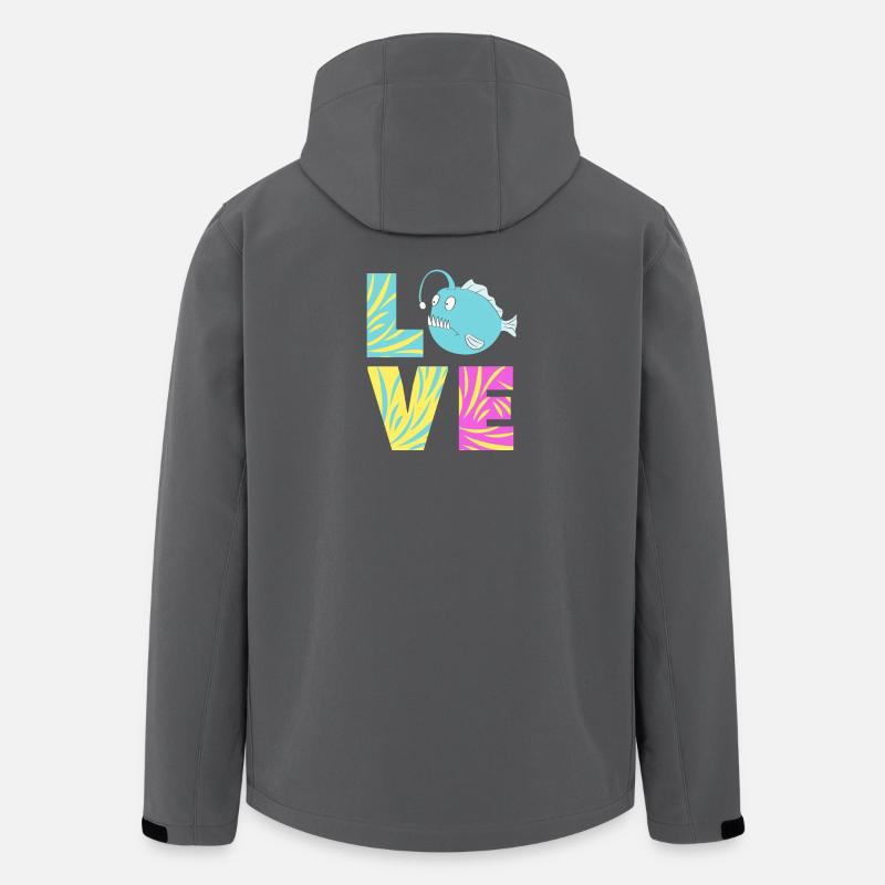 Anglerfisch - Recycelte Männer Softshell-Jacke von Stanley/Stella - Anthrazit