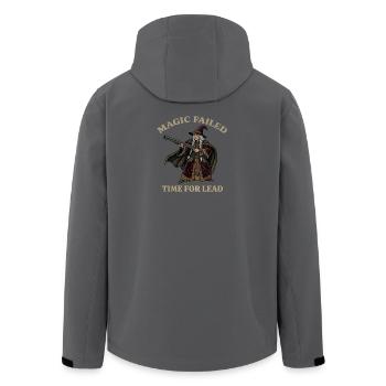 Magic Failed Time For Lead Wizard Fantasy Meme - Men’s Recycled Softshell Jacket by Stanley/Stella - anthracite - Back - AI Model Male 185 light (185cm)