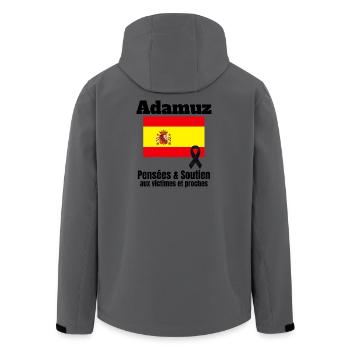 Spain, Spain, Spanish flag - Men’s Recycled Softshell Jacket by Stanley/Stella - anthracite - Back - AI Model Male 185 light (185cm)