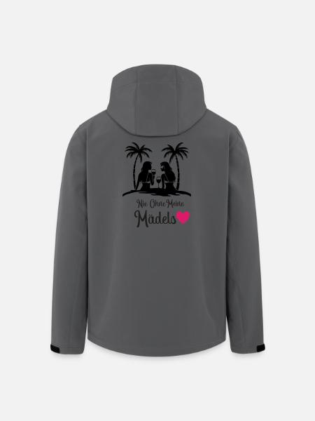 Never without my girls' heart - Men’s Recycled Softshell Jacket by Stanley/Stella - anthracite