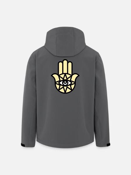 Hamsa Hand of Fatima - Men’s Recycled Softshell Jacket by Stanley/Stella - anthracite