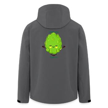 Smoke Weed Everyday - Men’s Recycled Softshell Jacket by Stanley/Stella - anthracite - Back - AI Model Male 185 light (185cm)