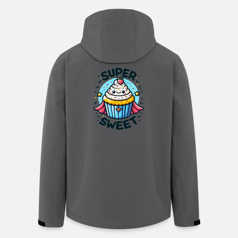 Super Cupcake Held - Recycelte Männer Softshell-Jacke von Stanley/Stella - Anthrazit