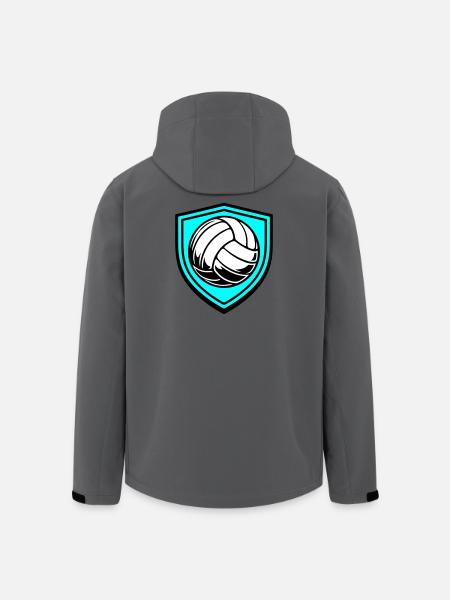 Volleyball Ball Coat of Arms - Men’s Recycled Softshell Jacket by Stanley/Stella - anthracite