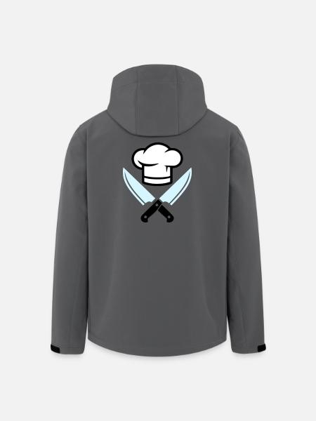Chef's Hat Knife Logo - Men’s Recycled Softshell Jacket by Stanley/Stella - anthracite