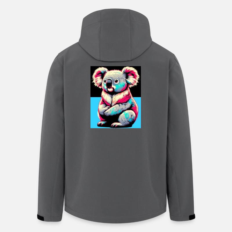 Koala - Recycelte Männer Softshell-Jacke von Stanley/Stella - Anthrazit