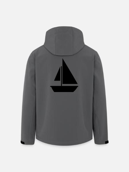 Voile - Veste softshell homme en polyester recyclé Stanley/Stella - charbon