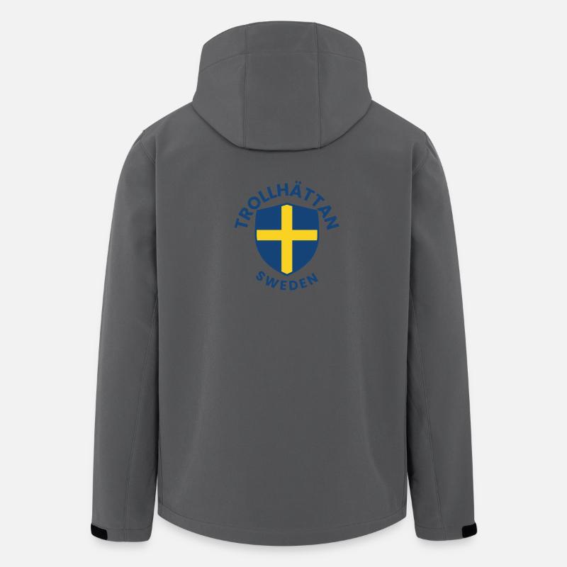 Trollhättan Sweden Shield - Men’s Recycled Softshell Jacket by Stanley/Stella - anthracite
