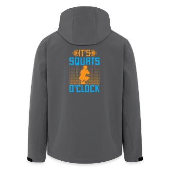 Fitness Fanatics It´s Squats O´Clock Calisthenics - Recycelte Männer Softshell-Jacke von Stanley/Stella - Anthrazit - Hinten - AI Model Male 185 light (185cm)