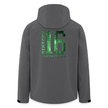 16. Geburtstag Limited Edition Pixel Zocker - Recycelte Männer Softshell-Jacke von Stanley/Stella - Anthrazit - Hinten - AI Model Male 185 light (185cm)