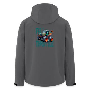 Monstertruck 4x4 Offroad - Recycelte Männer Softshell-Jacke von Stanley/Stella - Anthrazit - Hinten - AI Model Male 185 light (185cm)