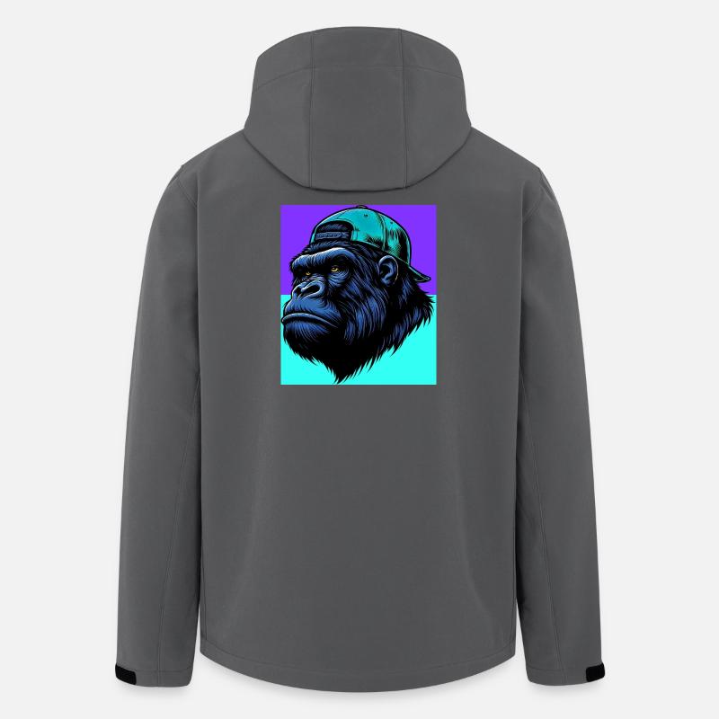 gorilla - Men’s Recycled Softshell Jacket by Stanley/Stella - anthracite