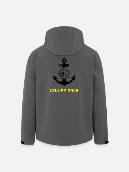 Cruise 2026 Anchor Compass - Men’s Recycled Softshell Jacket by Stanley/Stella - anthracite