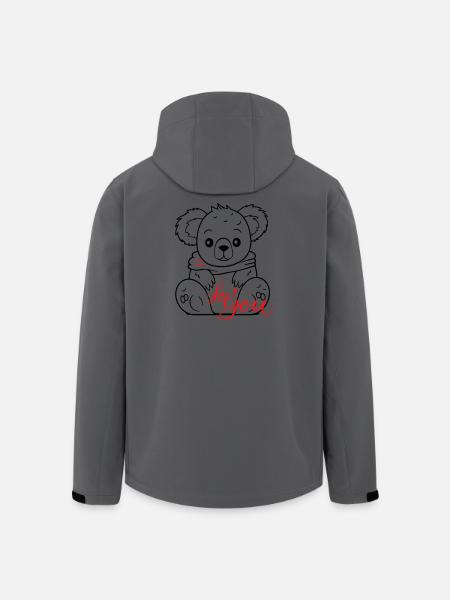 Teddy for you - Men’s Recycled Softshell Jacket by Stanley/Stella - anthracite