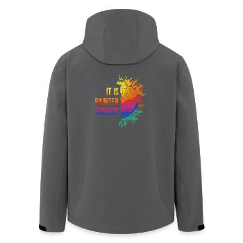 Artist Painter Graphic It Is Painter Science Art - Recycelte Männer Softshell-Jacke von Stanley/Stella - Anthrazit - Hinten - AI Model Male 185 light (185cm)