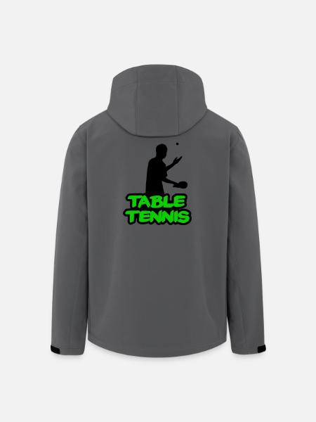 Neon Graffiti Table Tennis Lettering - Men’s Recycled Softshell Jacket by Stanley/Stella - anthracite