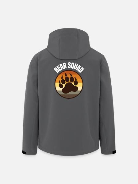Bear Squad – Gay Jga Bear Pride Bachelor Crew - Recycelte Männer Softshell-Jacke von Stanley/Stella - Anthrazit