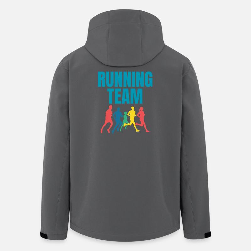 Équipe de course - Veste softshell homme en polyester recyclé Stanley/Stella - charbon