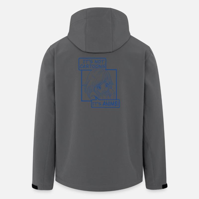 Ce ne sont pas des dessins animés, c’est de l’anime - Veste softshell homme en polyester recyclé Stanley/Stella - charbon