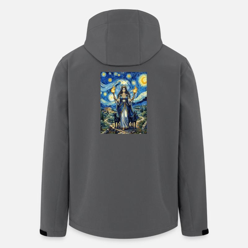 Hekate Stjernenat - Stanley/Stella herre softshelljakke i genanvendt polyester - charcoal