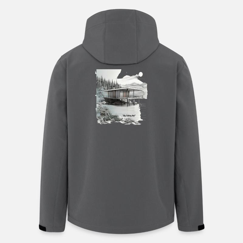 Aqua Lodge Aussichtspunkt - Recycelte Männer Softshell-Jacke von Stanley/Stella - Anthrazit
