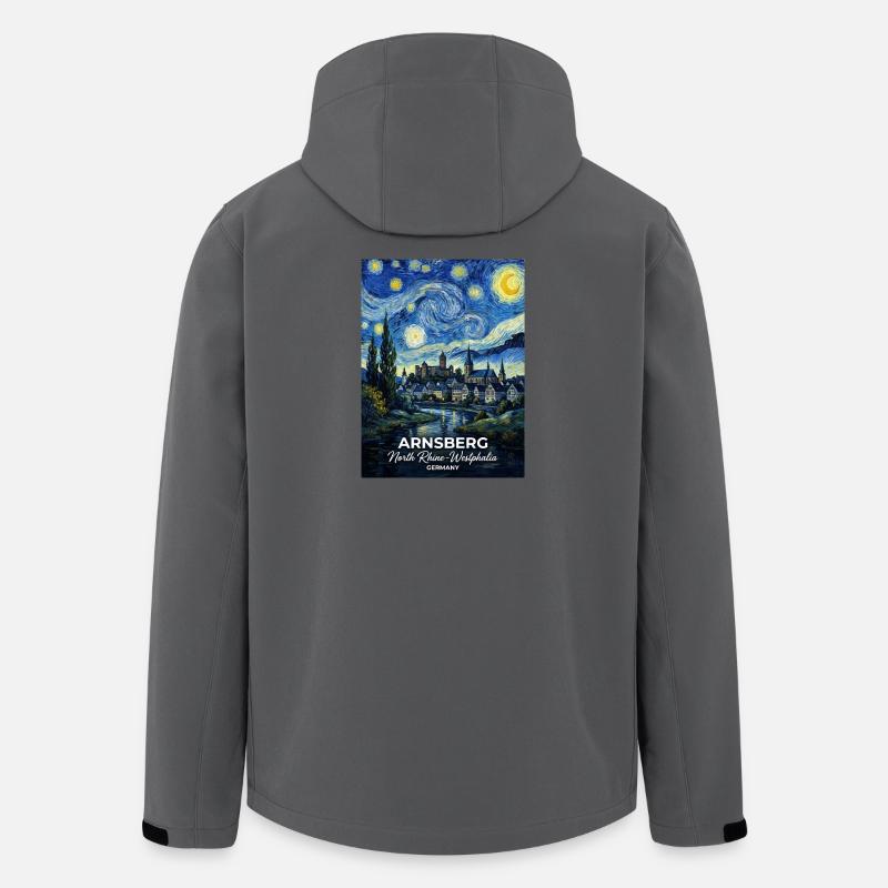 Arnsberg Germany Sternennacht - Recycelte Männer Softshell-Jacke von Stanley/Stella - Anthrazit