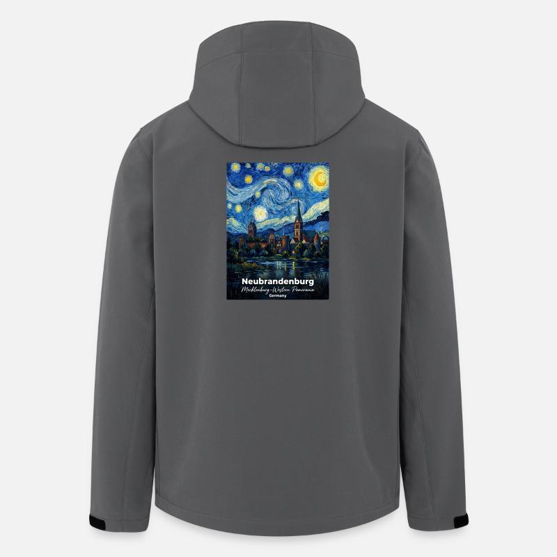 Neubrandenburg Germany Sternennacht - Recycelte Männer Softshell-Jacke von Stanley/Stella - Anthrazit