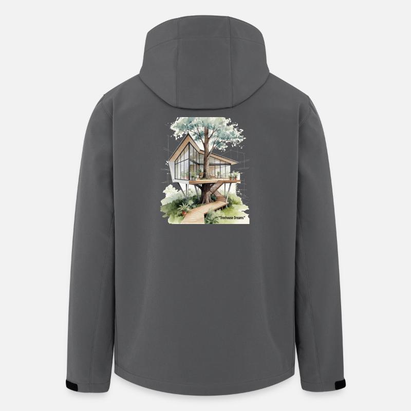 Baumhaus-Träume Glasparadies - Recycelte Männer Softshell-Jacke von Stanley/Stella - Anthrazit