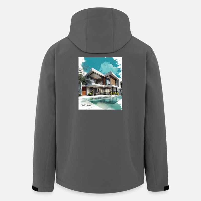 Ex's Modern Villa by Pool - Men’s Recycled Softshell Jacket by Stanley/Stella - anthracite