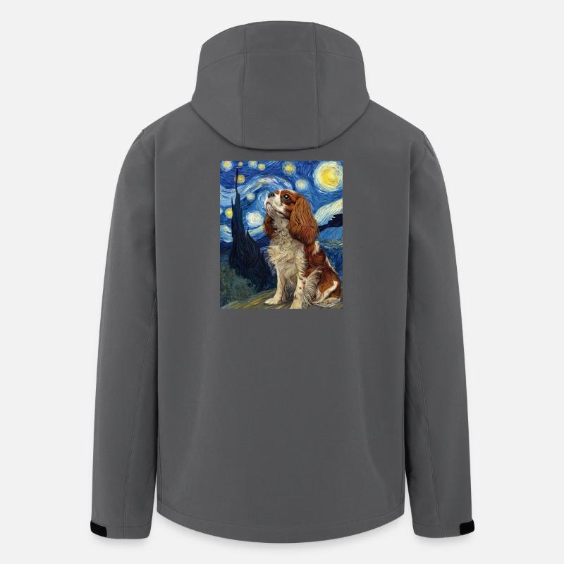 Cavalier King Charles Spaniel - Recycelte Männer Softshell-Jacke von Stanley/Stella - Anthrazit
