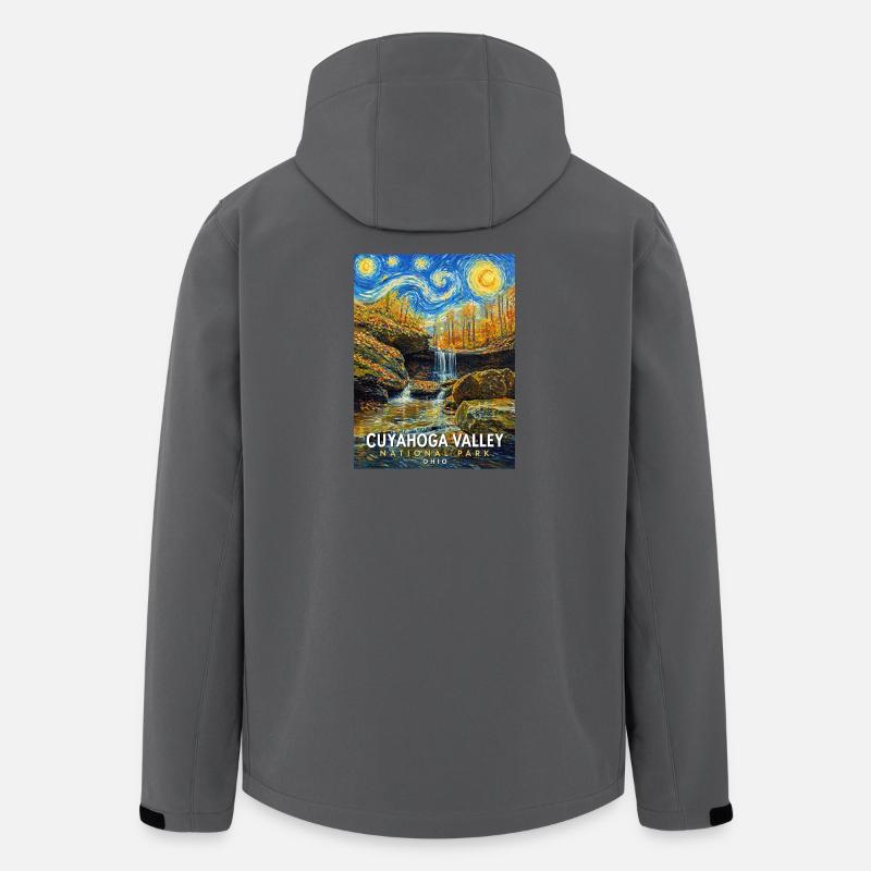 Cuyahoga Herbsttal Nationalpark Ohio - Recycelte Männer Softshell-Jacke von Stanley/Stella - Anthrazit