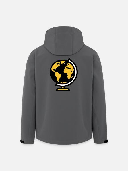 Globe Globe Earth School - Men’s Recycled Softshell Jacket by Stanley/Stella - anthracite