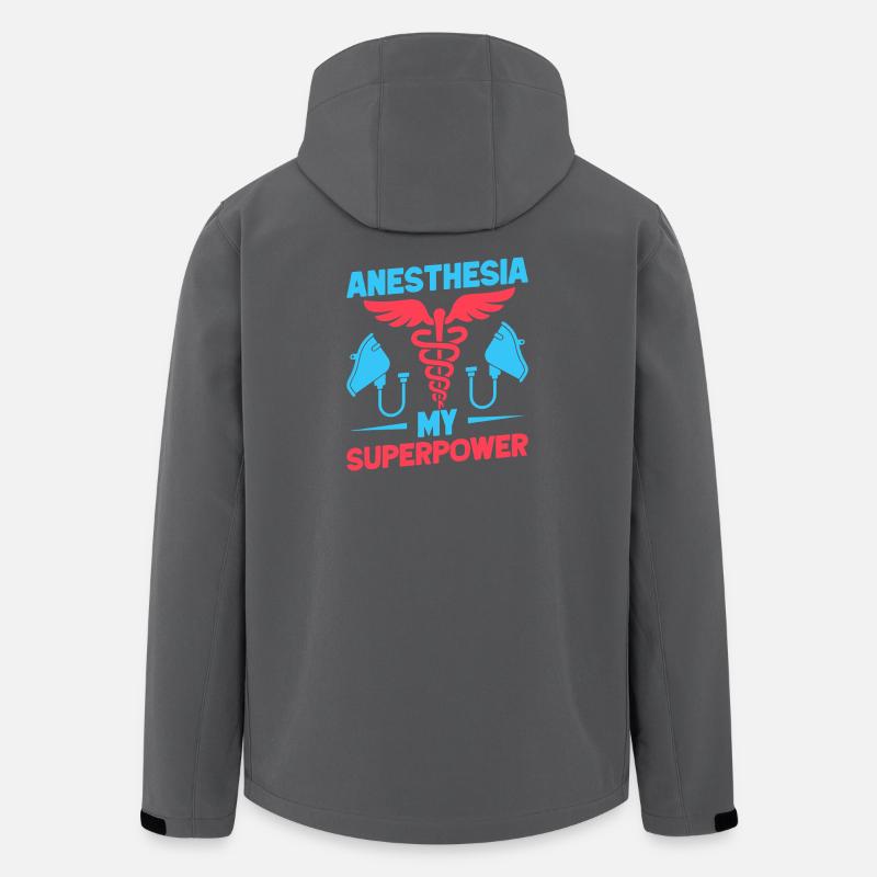 Anesthesiologist My Superpower Anesthesia - Recycelte Männer Softshell-Jacke von Stanley/Stella - Anthrazit