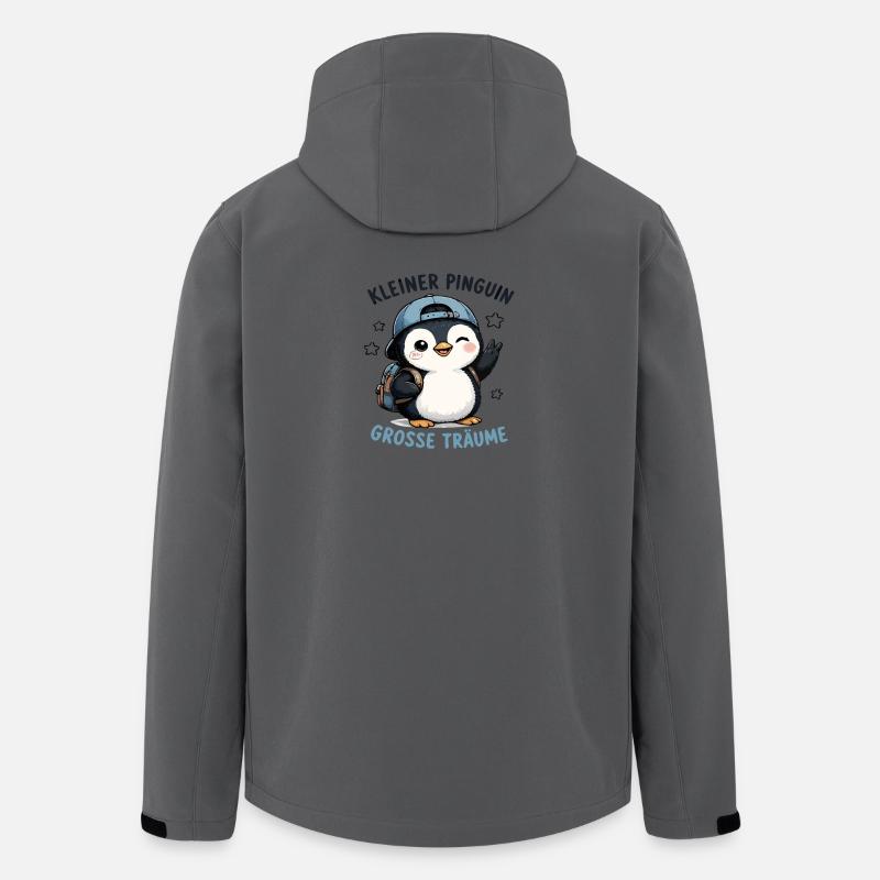 Kleiner Pinguin - Recycelte Männer Softshell-Jacke von Stanley/Stella - Anthrazit