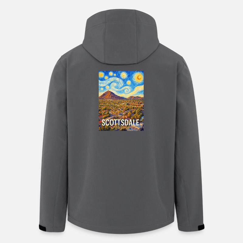 Scottsdale Arizona Sonnenkunst Poster - Recycelte Männer Softshell-Jacke von Stanley/Stella - Anthrazit
