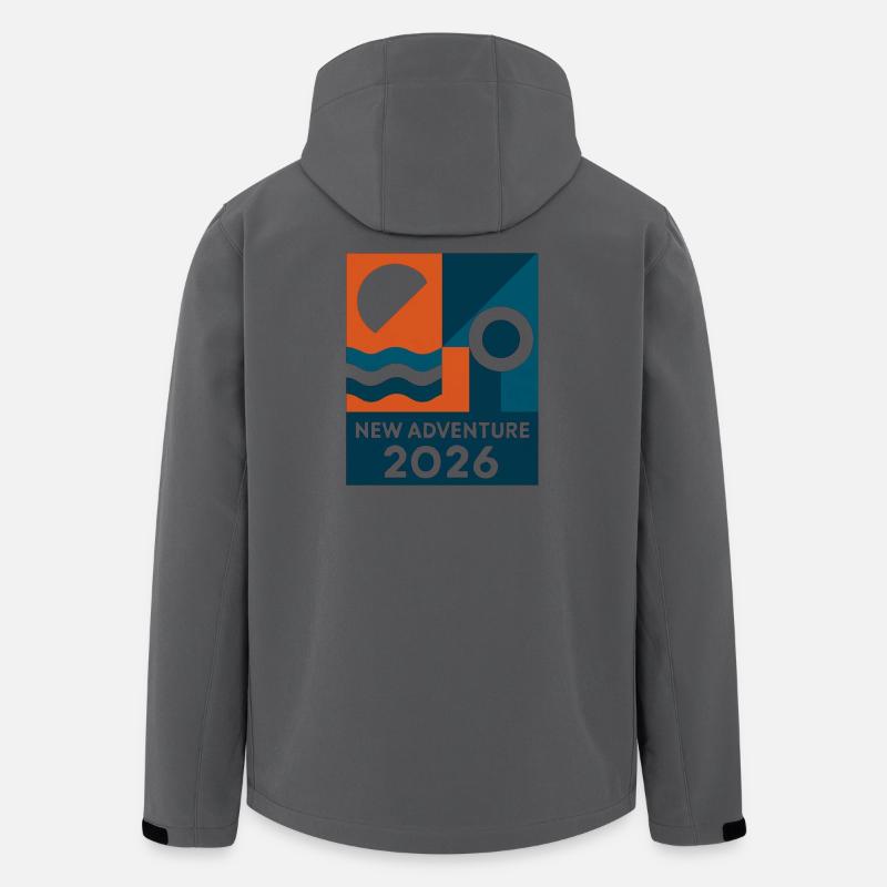 Nouvelle Aventure 2026 - Veste softshell homme en polyester recyclé Stanley/Stella - charbon