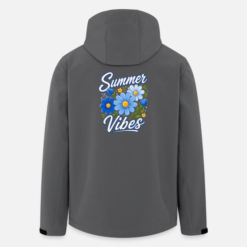 Summer Vibes Bouquet - Men’s Recycled Softshell Jacket by Stanley/Stella - anthracite