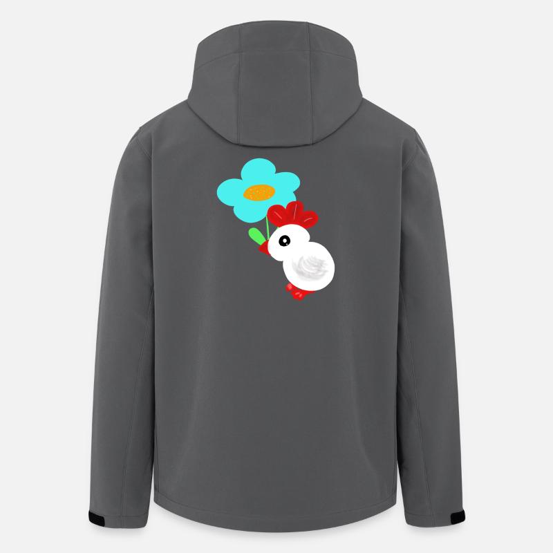 Flower Chicken Chick Kids Spring - Men’s Recycled Softshell Jacket by Stanley/Stella - anthracite
