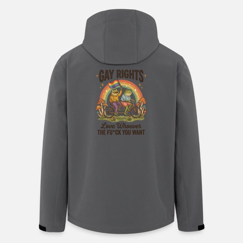 LGBTQ-Pride-Monat – Schwulenrechte! - Recycelte Männer Softshell-Jacke von Stanley/Stella - Anthrazit