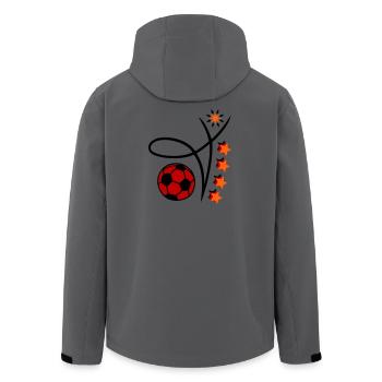 Événement de football - Veste softshell homme en polyester recyclé Stanley/Stella - charbon - Dos - AI Model Male 185 light (185cm)