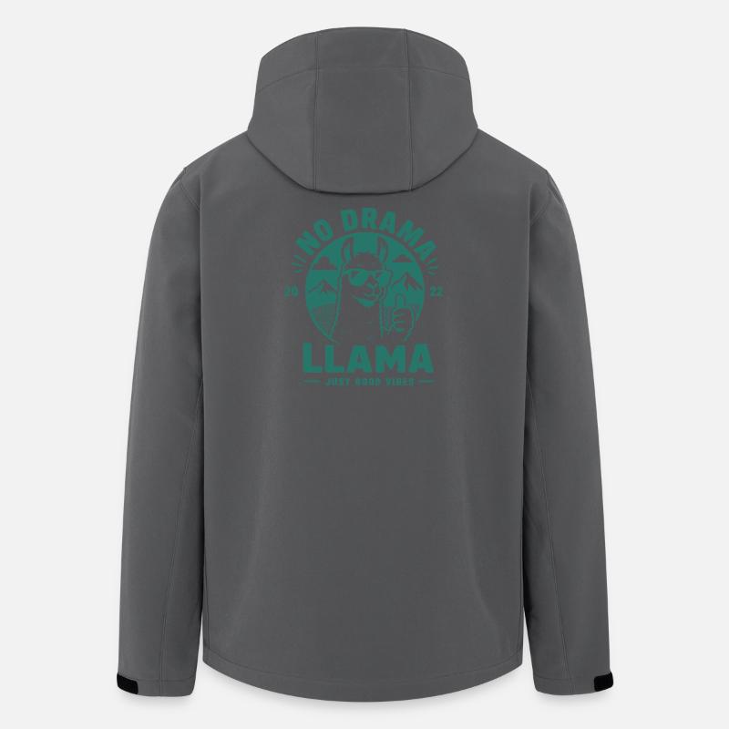 Pas de drame lama - Veste softshell homme en polyester recyclé Stanley/Stella - charbon