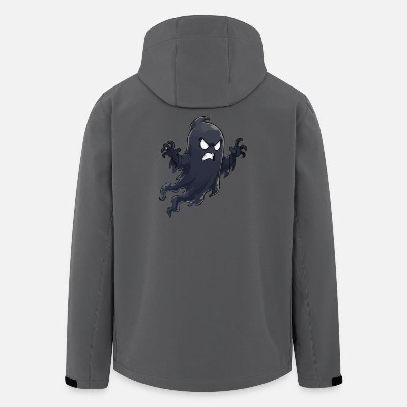 Angry Shadow Ghost - Men’s Recycled Softshell Jacket by Stanley/Stella - anthracite