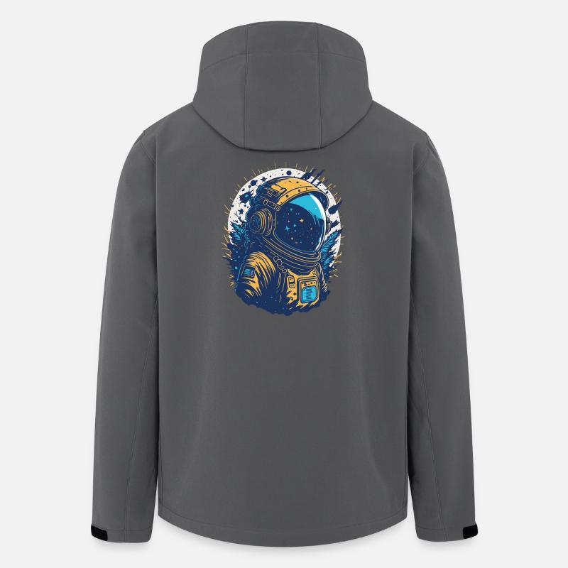Star Astronaut in Orbit - Men’s Recycled Softshell Jacket by Stanley/Stella - anthracite